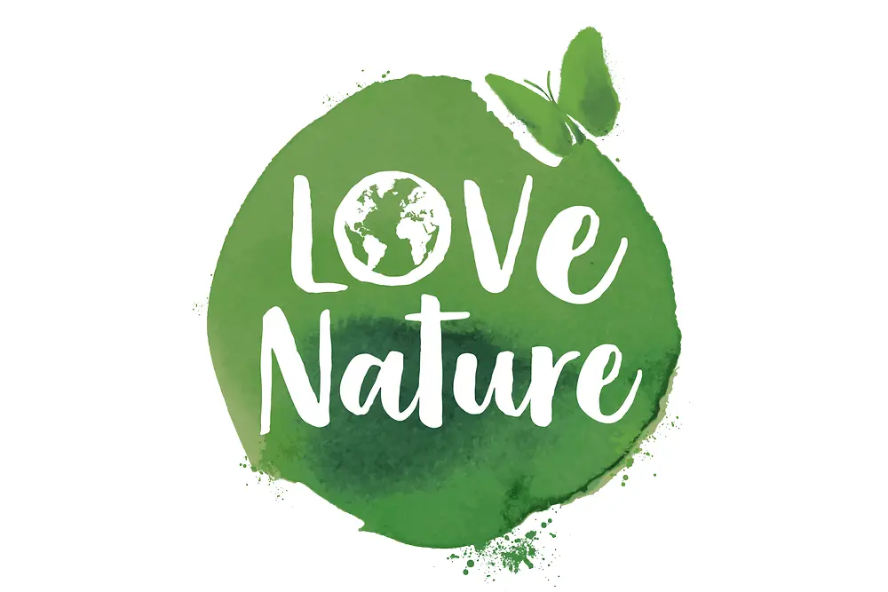 Green logo showing Love Nature